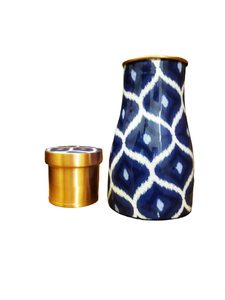 Carafe à eau en métal pour le sport et le yoga, avec impressions personnalisées, en cuivre, pour la table de chevet, avec couvercle – Fournisseur d'usine - Product Image 4