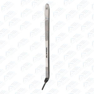 Manche de scalpel long, porte-lame de scalpel pour chirurgie dentaire, manche de scalpel long de 21 cm, manche de scalpel angulaire, lame tranchante, instrument médical - Product Image 4