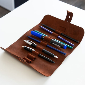 Étui de voyage pour artiste en cuir pleine fleur, organiseur de pinceaux enroulable, étui de transport pour artiste, logo personnalisé, OEM, prix d'usine en gros - Product Image 5