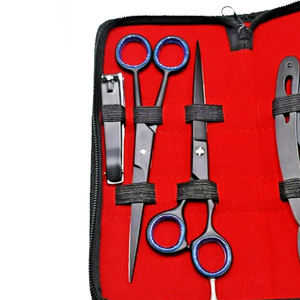 Kit de ciseaux de barbier professionnels, acier inoxydable de haute qualité, outils de coiffure de salon, ensemble de ciseaux à cheveux, couleur personnalisée - Product Image 3