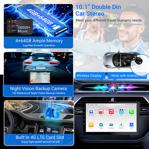 Haudio CM10 bán chạy nhất OEM xe đài phát thanh Máy nghe nhạc Road Top Android Auto Carplay hộp mô-đun GPS Stereo không dây đa phương tiện Adapter - Product Image 2