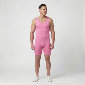 Polyester Gym Training Power Lift <b>Weightlifting</b> OEM Service Custom Made Unisex Plus Size Wrestling <b>Singlet</b> Short Breathable - Product Image 4
