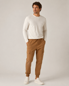 Pantalones Jogger Casuales de Hombre para Otoño/Invierno, Ligeros, de Lona de Algodón, de Secado Rápido, Antiarrugas, Lavados, de Cintura Alta y Pierna Ancha - Product Image 4