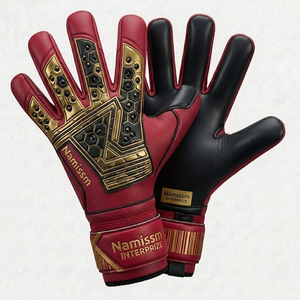 ถุงมือผู้รักษาประตู USA Australia คุณภาพพรีเมียม ดีไซน์สปอร์ต สำหรับนักฟุตบอลมืออาชีพ กันลื่น ระบายอากาศได้ดี สายรัดข้อมือปรับได้ - Product Image 2