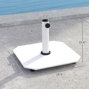 Base per Ombrellone da Esterno in Metallo da 41 Libbre, Raggio Ombrellone 3m, Piedini Regolabili, Supporto Ombrellone Resistente - Product Image 3