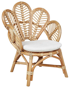Fauteuil Paon en Rotin avec Dossier en Cœur, Fauteuil d'Appoint en Osier Naturel, Mobilier Décoratif Bohème pour la Maison, Chaise Longue pour Hôtel et Café - Product Image 3