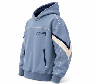 Sudadera con Capucha Unisex Ligera de Algodón/Poliéster, Talla Grande, con Logotipo Personalizado Bordado, Color Sólido, Estilo Pullover, Invierno, Forro Polar Ecológico - Product Image 2