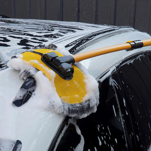 [3S] ACEPEED Gapless Car Wash <b>Brush</b> Aluminum Rod Auto Head Angle Chenille Material <b>Extendable</b> Car Wash <b>Brush</b> - Product Image 5