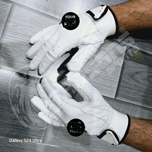 Guantes de Bateo TRQSONS Personalizables para Lanzador de Béisbol, de Cuero Genuino, Impermeables, Aislantes y de Puño Largo - Product Image 3