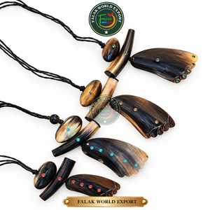 New Design Stylish Ox & Buffalo Horn Pendant Necklace Buffalo Necklace <b>for</b> Gifting Use <b>for</b> <b>Sale</b> by Falak <b>World</b> Export - Product Image 3