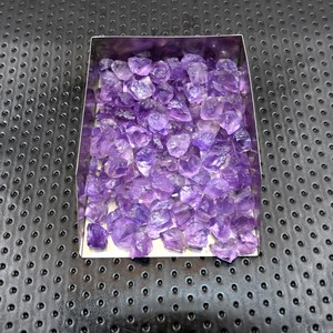 Hand Picked <b>Raw</b> 6-8MM <b>Amethyst</b> Crystal Dark Purple Stone Rough Large Healing A Grade Crystals Specimen For Jewelry Making - Product Image 1