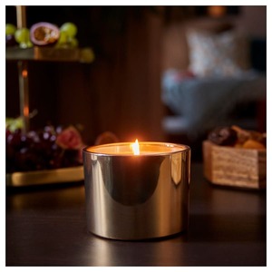 Elegant Design gold glass candle <b>jar</b> scented soy wax candle metallic finish candle holder premium aromatherapy candle - Product Image 5