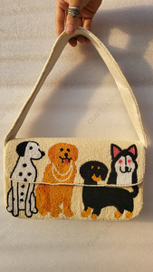 Bolso de hombro artesanal indio con cuentas y diseño de perro, con correa ancha, para venta al por mayor, suministro para bodas y boutiques - Product Image 2