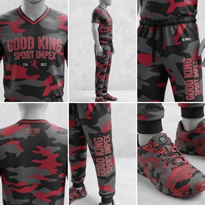 Conjunto de Entrenamiento con Camuflaje Personalizado, Camiseta Sublimada para Hombre, Pantalones Deportivos, Ropa Deportiva Personalizada, Fabricante OEM, Venta al Por Mayor, Alibaba - Product Image 6