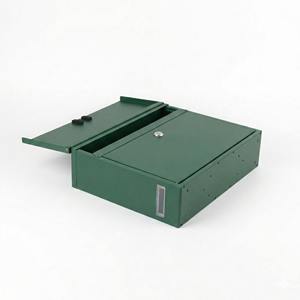 Boîte aux lettres murale de jardin en acier galvanisé marron pour bureau et service postal - Product Image 5