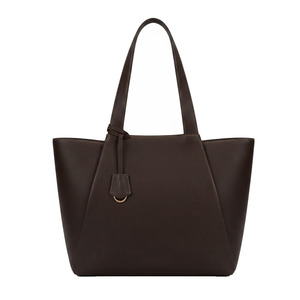 Sac fourre-tout en cuir véritable durable pour femme, sac à bandoulière décontracté grande capacité avec poches zippées imperméables et poignée robuste - Product Image 1
