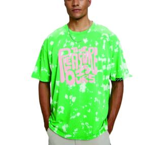 Camiseta recortada de manga corta de gran tamaño con estampado de logotipo personalizado de alta calidad para hombre - Product Image 1