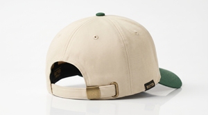 Casquette de baseball OEM 5 panneaux réglable unisexe adulte décontractée avec logo brodé en sergé de coton, visière verte - Product Image 5