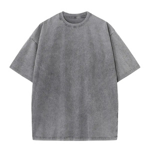 เสื้อยืดโอเวอร์ไซส์ผู้ชายปี 2026 โลโก้แบบกำหนดเองได้ สีพื้น แขนสั้น คอกลม ผ้าเจอร์ซีย์ลำลอง ทรงพอดีตัว พิมพ์ลายด้านหน้า - Product Image 6