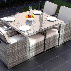 Ensemble canapé moderne en rotin avec cadre en aluminium et osier pour jardin, villa et salon - Product Image 1