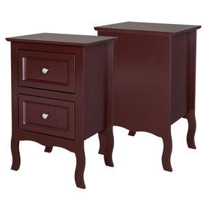 2pcs Large Size Country Style Two-Tier Nightstands Old Code65358349 - Product Image 5