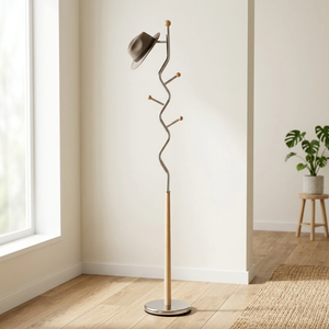 Perchero de metal en forma de árbol del fabricante de Taiwán OEM estante de acero estante de exhibición de almacenamiento doméstico al por mayor disponible - Product Image 1