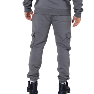 Conjunto de chándal con capucha para hombre, pantalón cargo de corte ajustado, ropa casual urbana, venta al por mayor, conjuntos de dos piezas personalizados - Product Image 6
