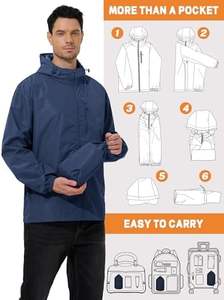 Veste coupe-vent unisexe, durable, imperméable et coupe-vent, vêtement d'extérieur léger pour les sports de plein air et les voyages - Product Image 5