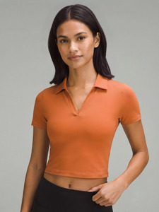 Polo court uni en coton respirant pour femme – Style décontracté et ajusté – Idéal pour le streetwear - Product Image 5