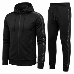 Conjunto Deportivo Personalizado Extra Grande para Hombre, de Algodón y Felpa, Estilo Informal, de 2 Piezas, Sin Marca - Product Image 5
