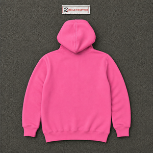 Sweat-shirt à capuche rose surdimensionné personnalisé avec imprimé graphique 'Rich Letter Money Stack' style streetwear pour hommes, vente en gros - Product Image 6