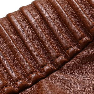 Breathable Winter Warm Men Leather Jacket Casual Wear Men Leather Jacket <b>In</b> Reasonable Price - Product Image 4