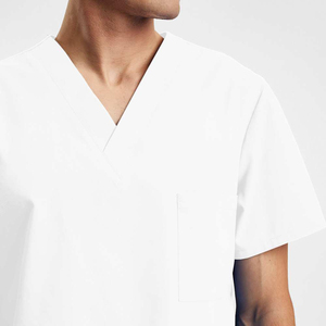 High Quality Unisex <b>Scrubs</b> Uniform Straight Leg Stretchable Waist 2Pc Nursing Uniform Custom Logo Medical <b>Scrub</b> <b>Set</b> - Product Image 6