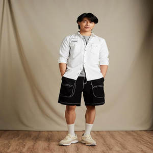 Camisas Casuales de Manga Larga para Hombre Adolescente, Estilo Veraniego, Transpirables, de Secado Rápido, Sostenibles, con Botones, Estilo Cargo, Lisas - Product Image 3