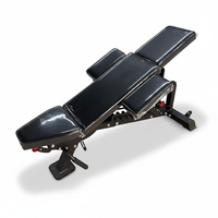 Banc d'entraînement multifonctionnel en acier avec fonctions de sécurité, chaise de musculation réglable, équipement de fitness pour salle de sport