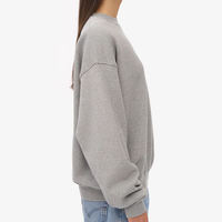 NANJU INTERNATIONAL Nouveau style Sweat-shirt en molleton uni de qualité supérieure pour femme 100% Coton Broderie Anti-rétrécissement Coupe ample Marque privée