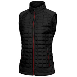 Winter Women Puffer Vest Hooded Breathable Cotton Outerwear Sleeveless Jacket with Detachable <b>Hat</b> - Product Image 5