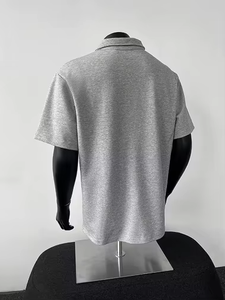 Camisa Polo Oxford de Algodón para Hombre, Manga Corta, Color Sólido, Cierre de Botones, Estilo Casual, Transpirable, Tejido, Largo Regular, OEM - Product Image 6