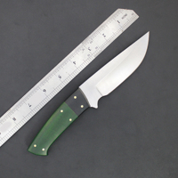 Couteau de chasse OEM en acier inoxydable, lame pointue, manche en fibre de verre et nylon solide, qualité DIY, multifonctionnel pour le camping en extérieur, précis