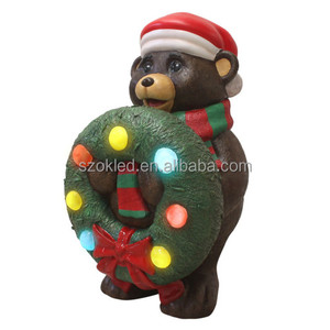 Oso de peluche de Navidad con corona Oso de peluche Cascanueces Dragón Santa Panda Calabaza Gorila Halloween Pascua Decoración de vacaciones - Product Image 2