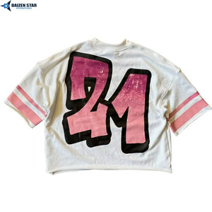 T-shirts personnalisés pour hommes à manches courtes, vente en gros, 100% coton/polyester, coupe ample, couleur unie, décontracté, écologique, respirant, OEM - Product Image 2