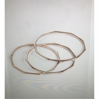 Brazalete de Cobre Sólido Martillado Hecho a Mano, Brazalete Abierto Vintage Estilo Kada, Brazalete Étnico Tibetano Curativo, Joyería Personalizada al por Mayor