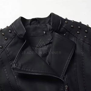 เสื้อแจ็คเก็ตแฟชั่นผู้หญิงราคาสมเหตุสมผล ขายส่ง รับทำโลโก้ เสื้อแจ็คเก็ตหนังผู้หญิง ผลิตในปากีสถาน - Product Image 5