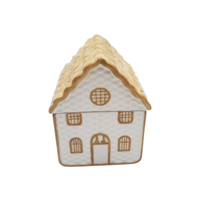 Pot de rangement minimaliste en céramique avec LED et joint d'étanchéité pour les fêtes, décoration de Noël pour la maison, vente en gros OEM ODM - Product Image 1