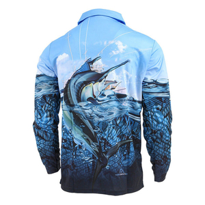 Polos de Manga Larga de Secado Rápido Personalizados de Alta Calidad para Adultos, 100% Poliéster, Transpirables, Ropa Deportiva de Pesca, Polos para Hombre - Product Image 2