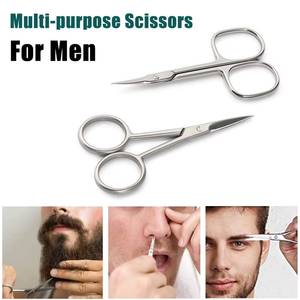 Ciseaux de manucure en acier inoxydable, lames droites et affûtées, poignées en plastique, pour droitiers, pour la coupe des cuticules, outils de beauté pour adultes - Product Image 6