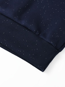 Sudadera con capucha extragrande con cremallera y gráfico de esqueleto con pedrería negra, personalizada OEM, de algodón premium de alto gramaje, estilo streetwear para hombre - Product Image 4