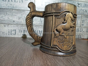 Taza de Madera con Diseño de Caballo, Taza de Madera Rústica con Temática Ecuestre, Precio Directo de Fábrica - Product Image 6