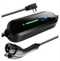 Cargador de CA portátil ajustable TSX nuevo con enchufe UE/EE. UU. de 3.5/7kW 16A/32A para vehículos eléctricos con conector Tipo 2 y carcasa IP67