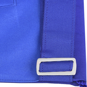 Master Mason Blue Lodge <b>Apron</b> <b>White</b> Cotton With Blue Cords & Tassels High End Masonic <b>Aprons</b> produced with fine materials - Product Image 6
